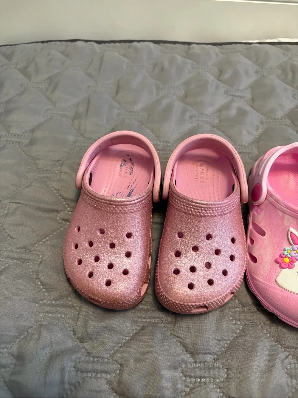 CROCS Kids Pink Glitter & Unicorn Clogs